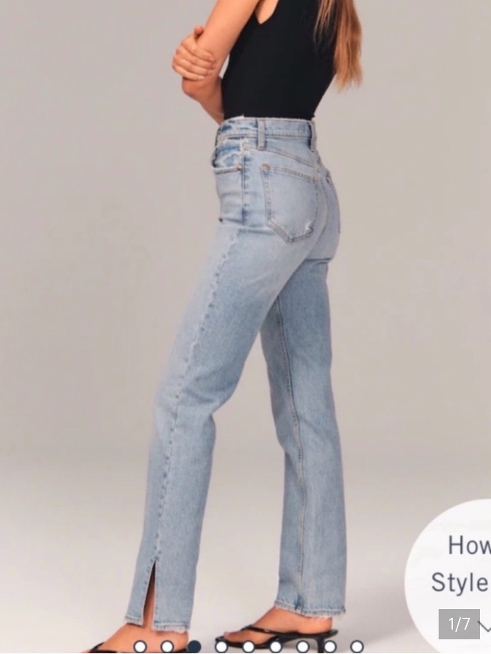 Abercrombie & Fitch 90s straight Ultra High-Rise jeans
